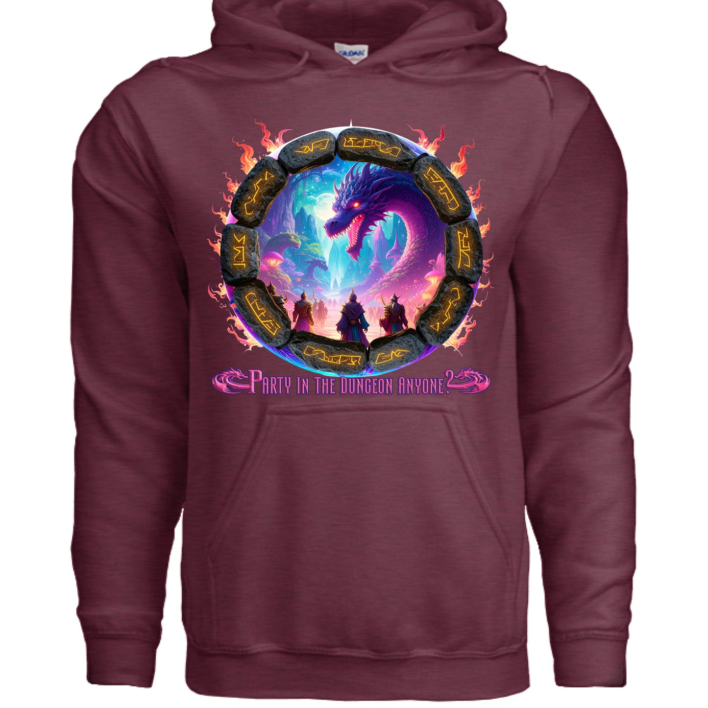 Heather Sport Dark Maroon - FRONT