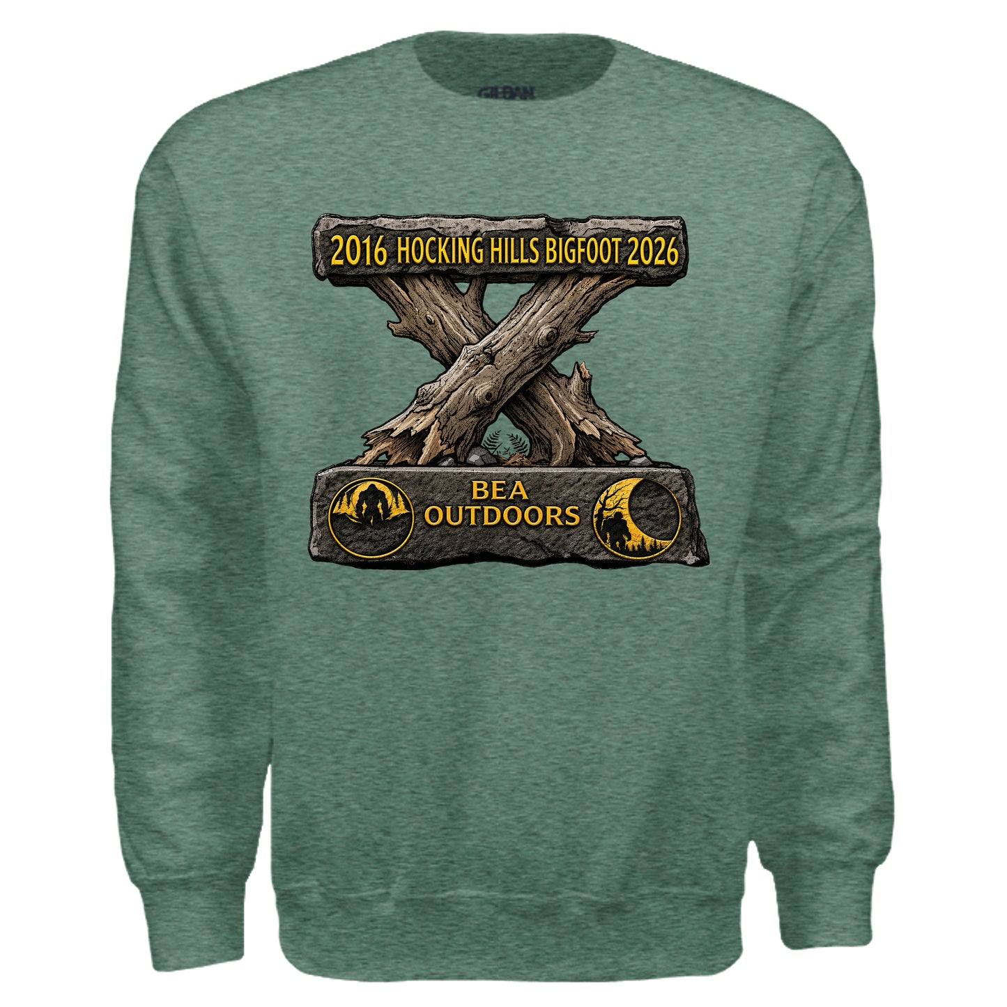 HEATHER SPORT DARK GREEN - G180 - FRONT