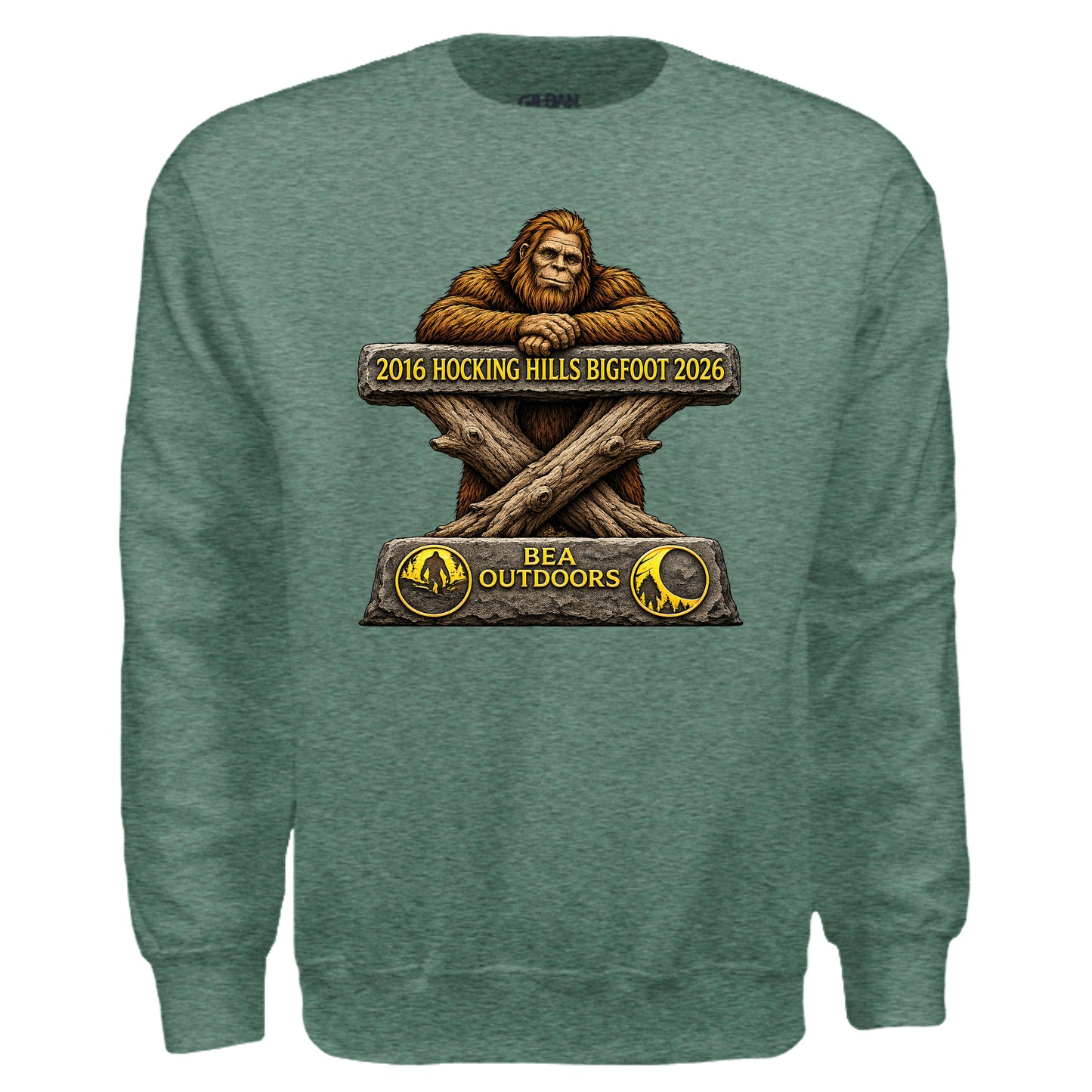 HEATHER SPORT DARK GREEN - G180 - FRONT