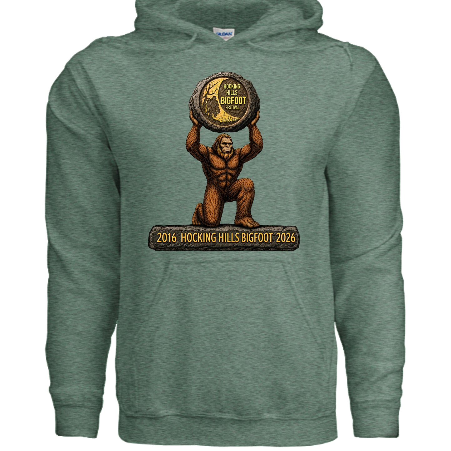 Heather Sport Dark Green - G185 - FRONT