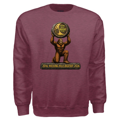 Heather Sport Dark Maroon - G180 - FRONT