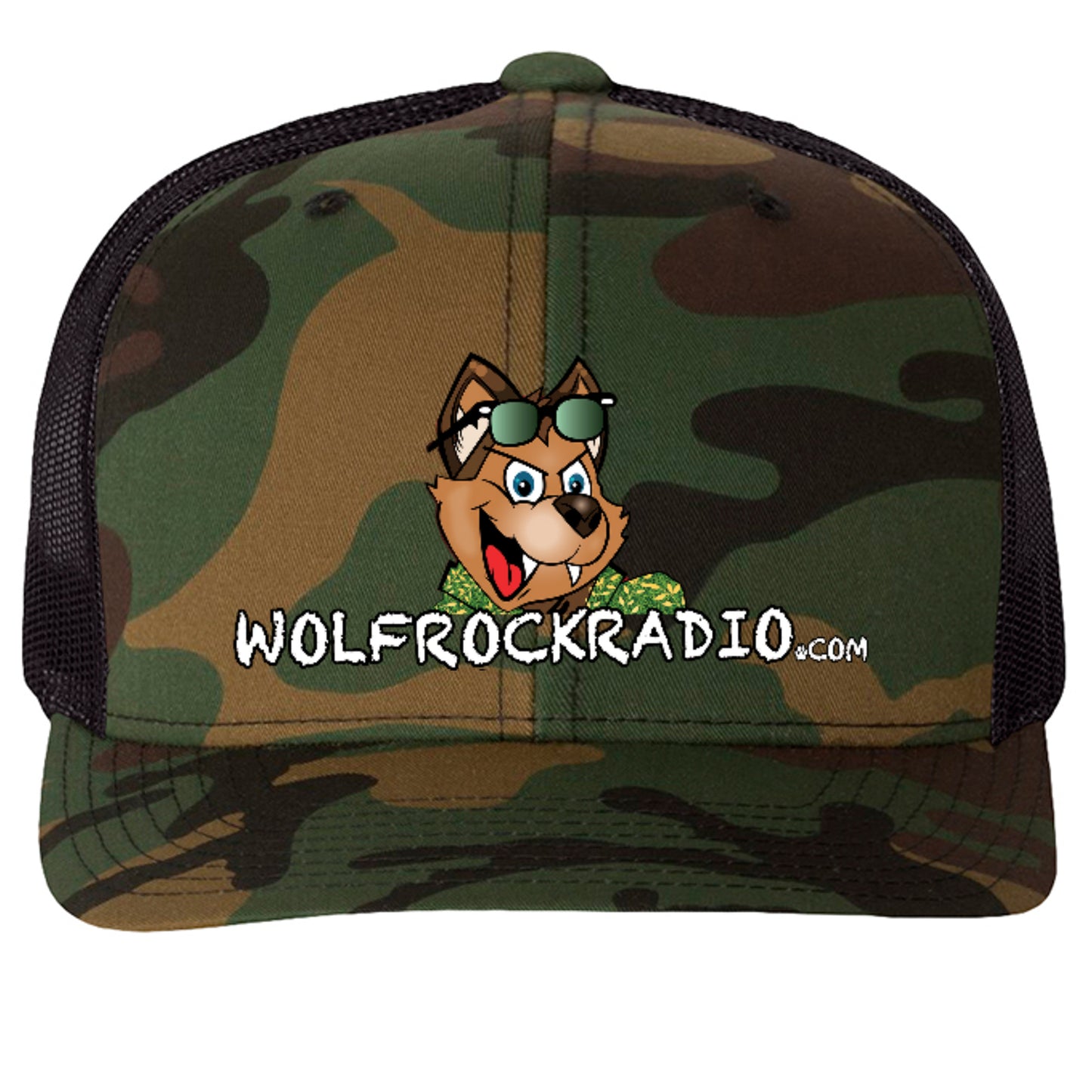 Green Camo/ Black - 6606 - FRONT