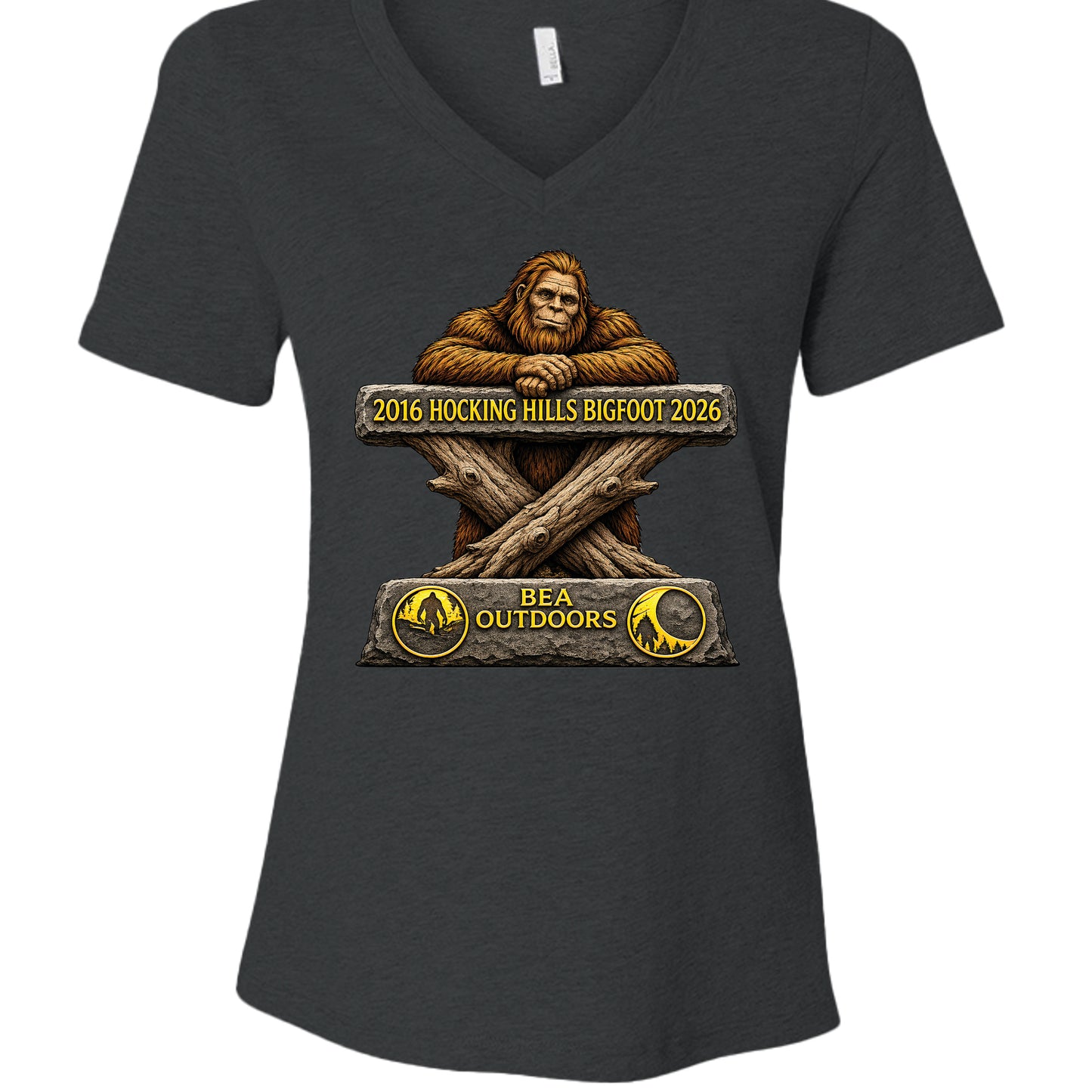 Dark Grey Heather - 6405CVC - FRONT